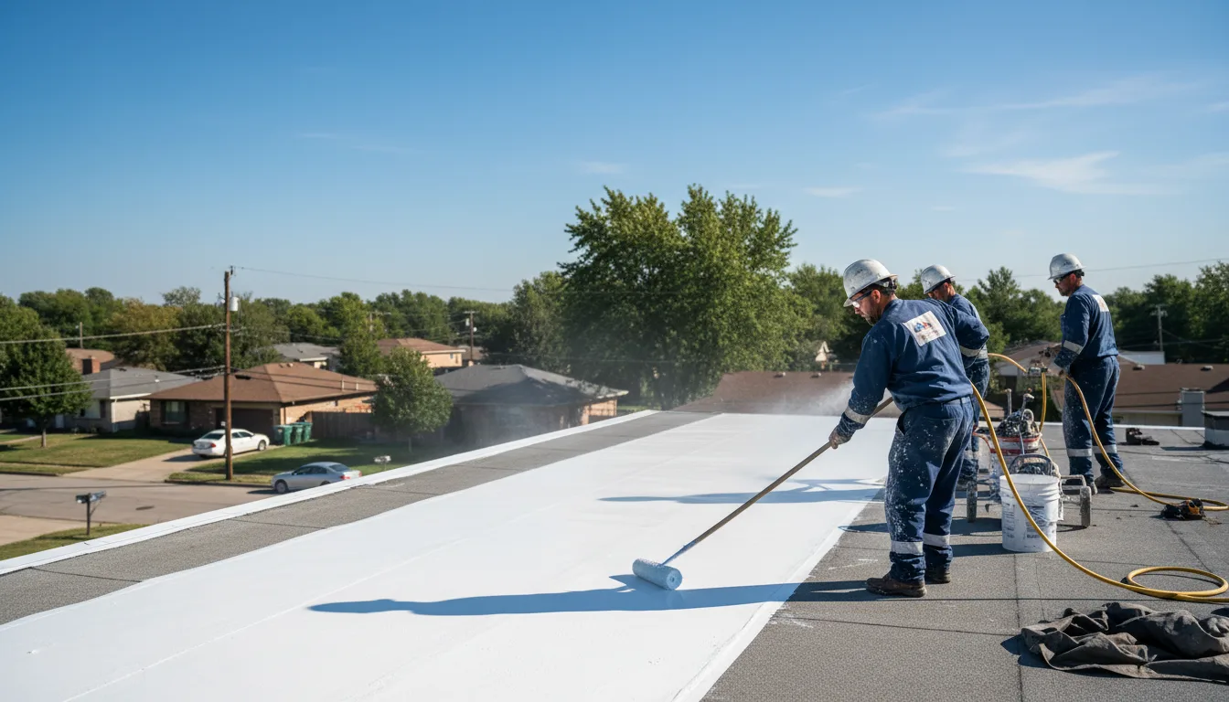 Commercial roof coating in Shanksville, PA near me
